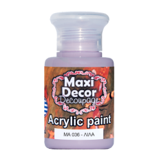 Ακρυλικό Χρώμα 60ml Maxi Decor Λιλά MA036_MA036060